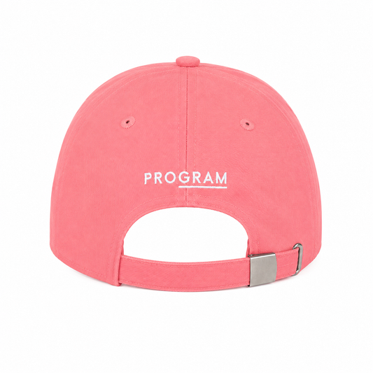 Program logo cap back pink