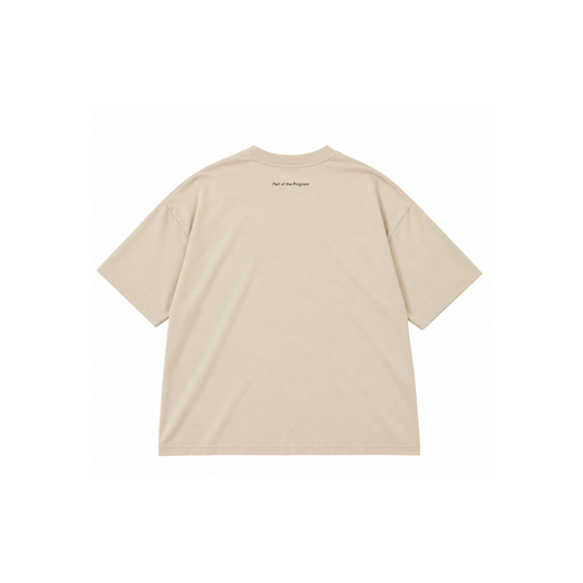 Program oversized tee beige back