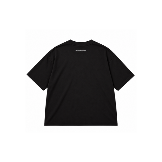 Program oversized tee black back