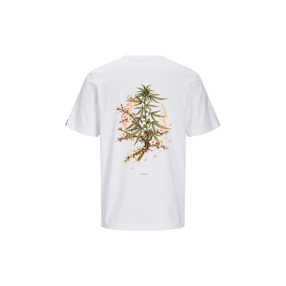 Botanical icon men t-shirt white