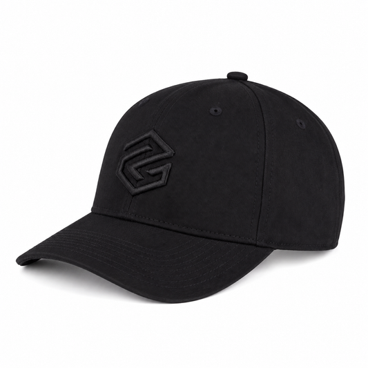 Program cap side black on black