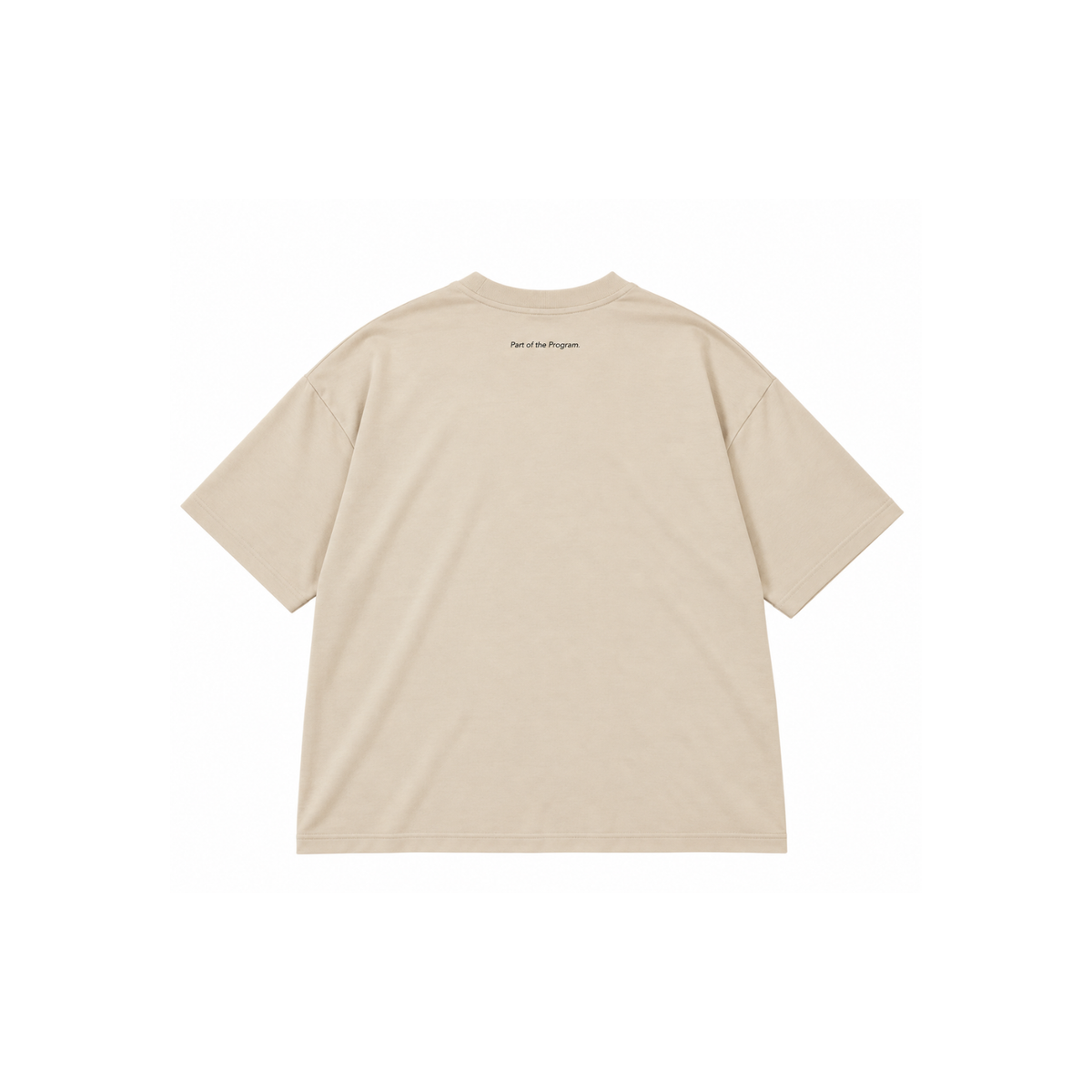 Program oversized tee beige back