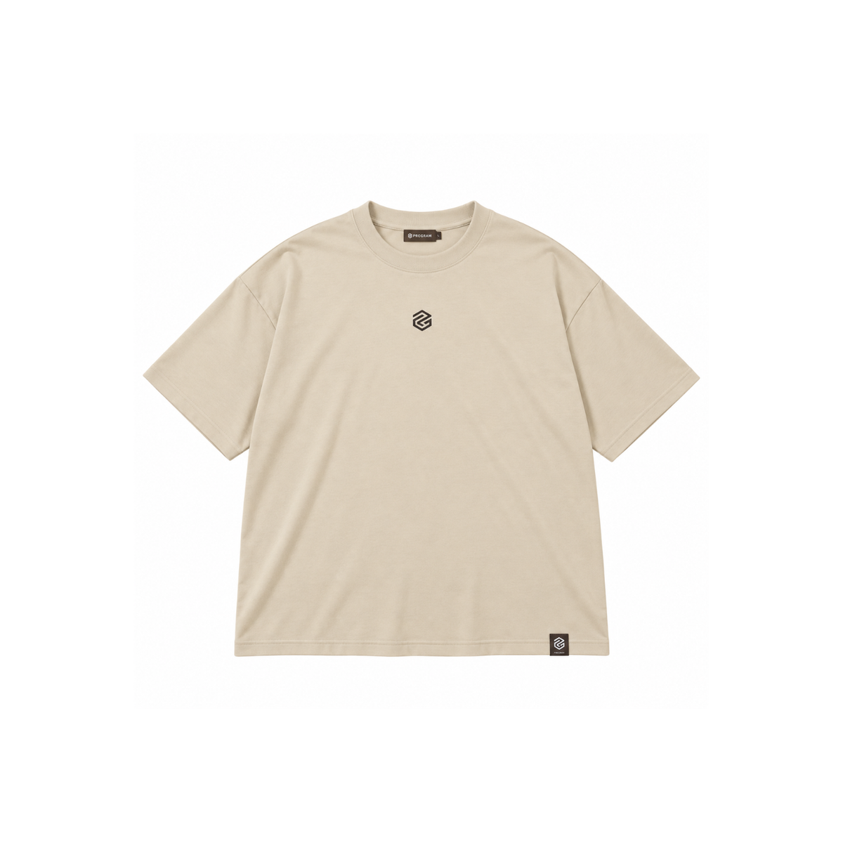 Program oversized tee beige front