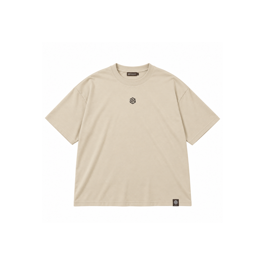 Program oversized tee beige front