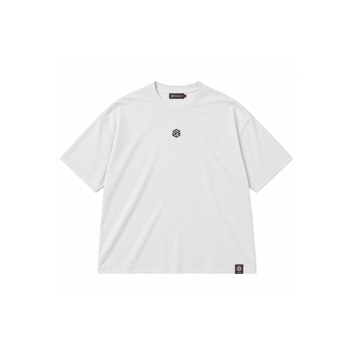 Program oversized tee white front