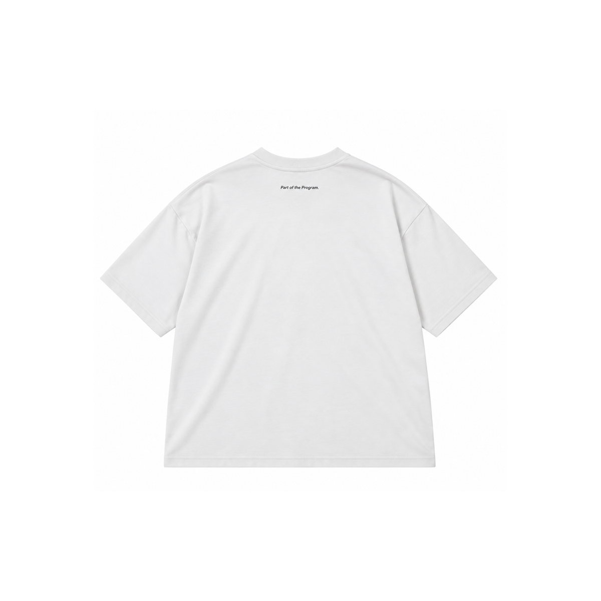 Programs oversized tee white back