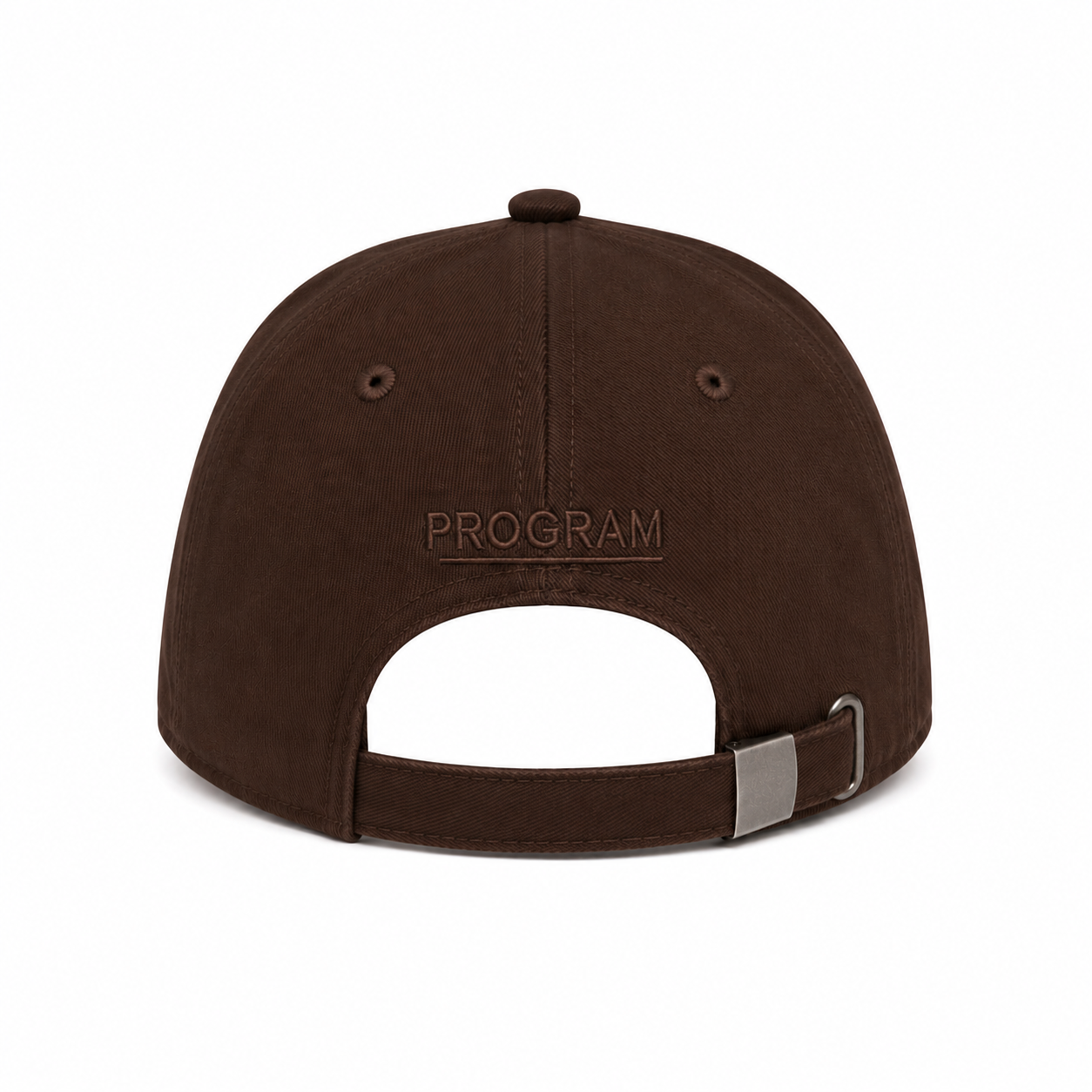 program brown on brown back cap