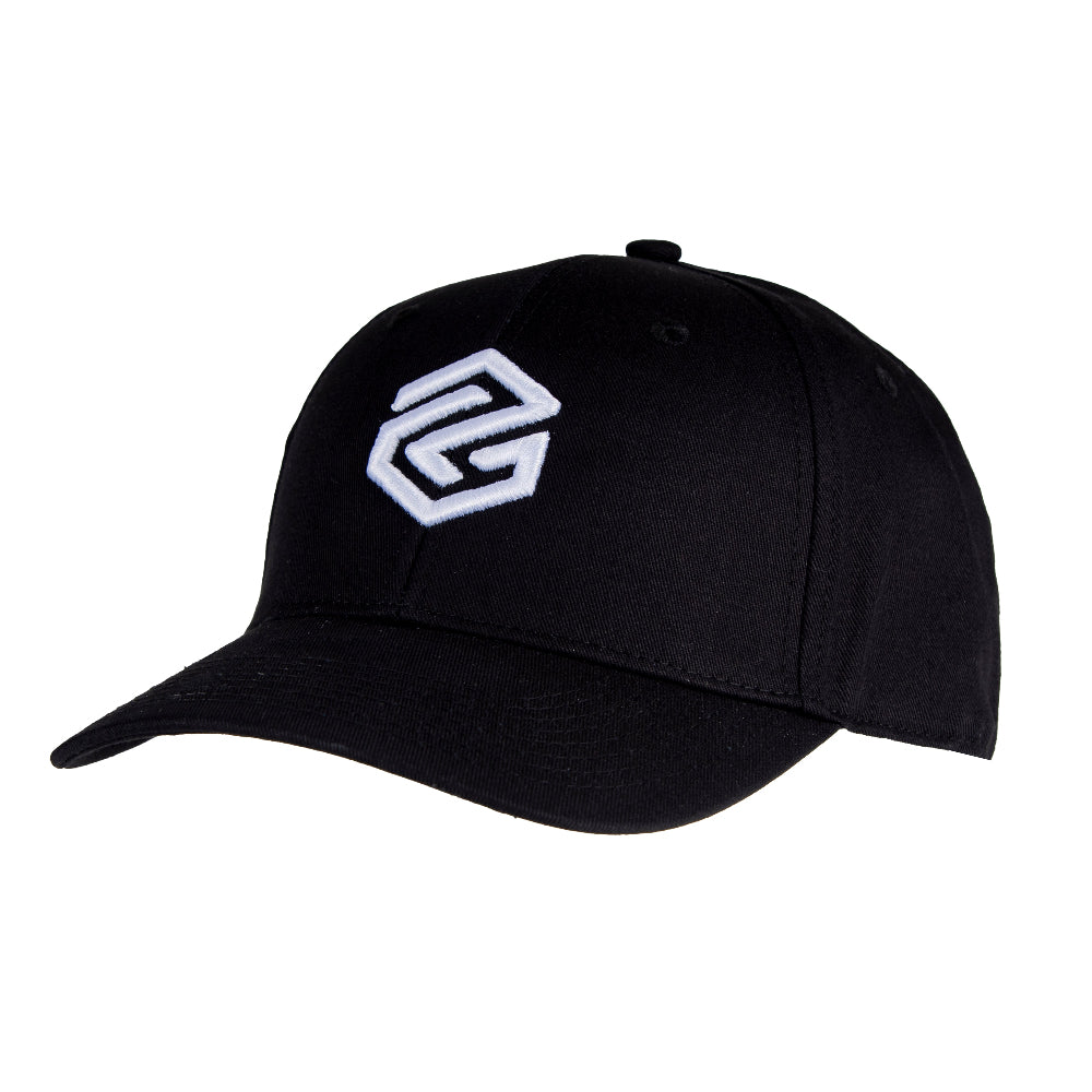 program cap black white logo