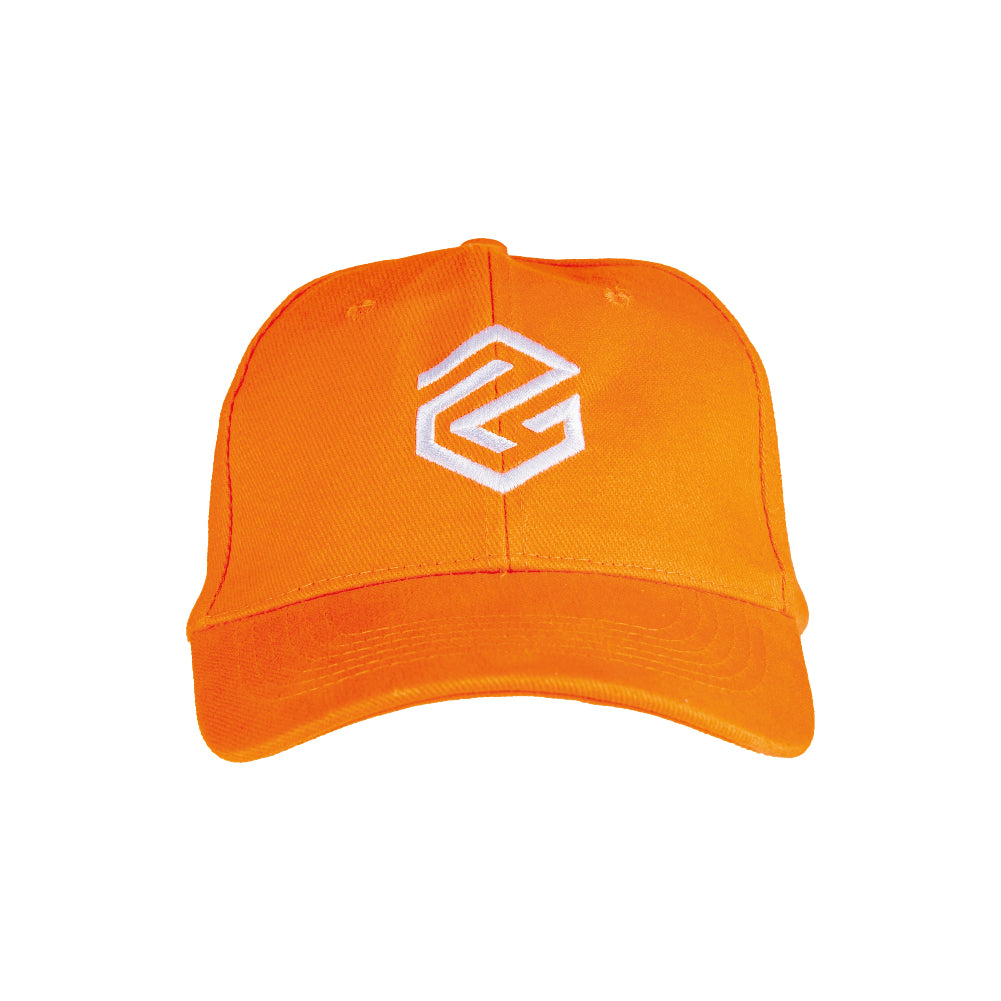 orange program cap front white logo