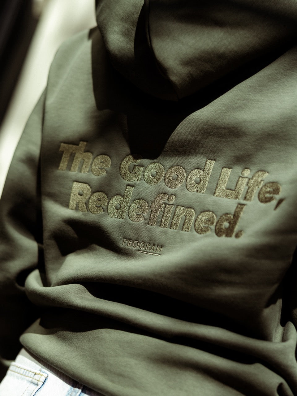 the good life redefined quote hoodie